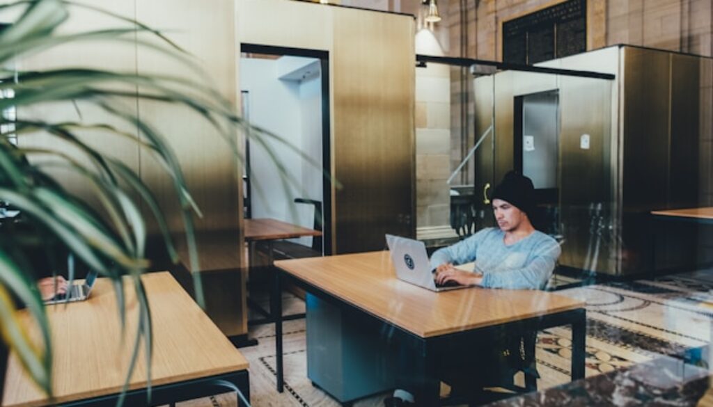 founder working alone